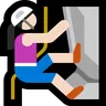 Woman Climbing: Light Skin Tone Emoji 🧗🏻‍♀️ image - Microsoft Windows 10 Segoe UI Emoji style