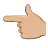 Backhand Index Pointing Left: Medium-Light Skin Tone