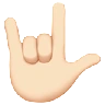 Love-You Gesture: Light Skin Tone Emoji 🤟🏻 image - Apple style