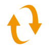 Emoji Frecce circolari in senso orario verso il basso e verso l'alto 🔃 image - Emojidex style