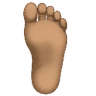 Foot: Medium Skin Tone Emoji 🦶🏽 image - Huawei Harmony OS style