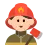 Man Firefighter: Light Skin Tone