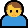 Man Frowning Emoji 🙍‍♂️ image - Microsoft Windows 10 Segoe UI Emoji style