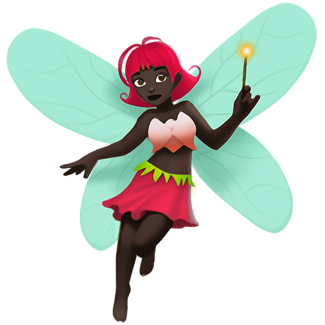 Woman Fairy: Dark Skin Tone