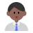 Man Office Worker: Medium-Dark Skin Tone
