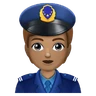 Police Officer: Medium Skin Tone Emoji 👮🏽 image - Huawei Harmony OS style