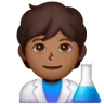 Scientist: Medium-Dark Skin Tone Emoji 🧑🏾‍🔬 image - Samsung style
