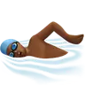 Man Swimming: Medium-Dark Skin Tone Emoji 🏊🏾‍♂️ image - Apple style