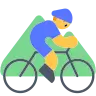 Man Mountain Biking Emoji 🚵‍♂️ image - Tossface style