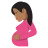 Pregnant Woman: Medium-Dark Skin Tone