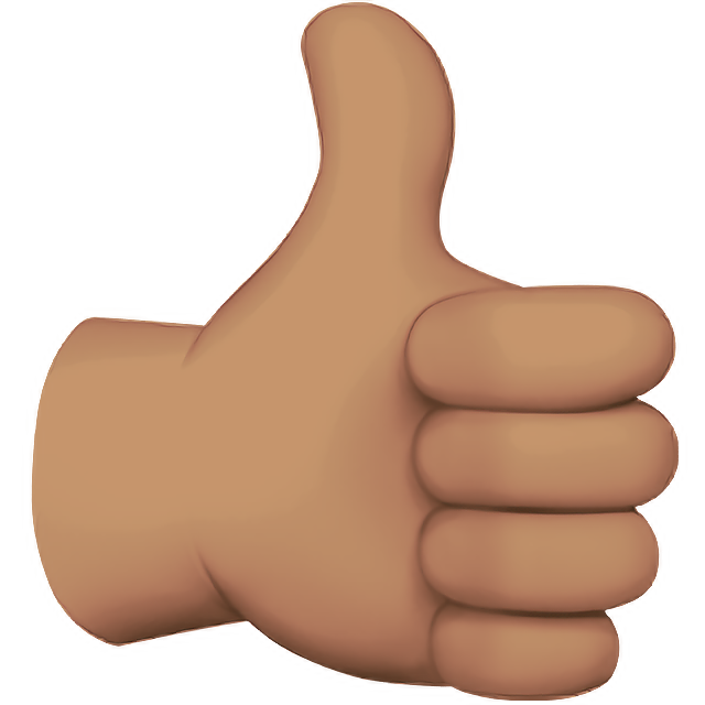 Thumbs Up: Medium Skin Tone