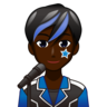 Man Singer: Dark Skin Tone Emoji 👨🏿‍🎤 image - Emojidex style