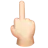 Middle Finger: Light Skin Tone