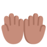 Palms Up Together: Medium Skin Tone Emoji 🤲🏽 image - Microsoft Classic 2D style
