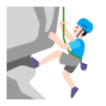 Man Climbing: Light Skin Tone Emoji 🧗🏻‍♂️ image - Microsoft Classic 2D style