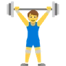 Man Lifting Weights Emoji 🏋️‍♂️ image - Skype style
