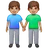Men Holding Hands: Medium Skin Tone