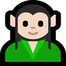 Elf: Light Skin Tone Emoji 🧝🏻 image - Microsoft Windows 10 Segoe UI Emoji style