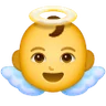 Эмодзи Младенец-ангел 👼 image - Samsung style
