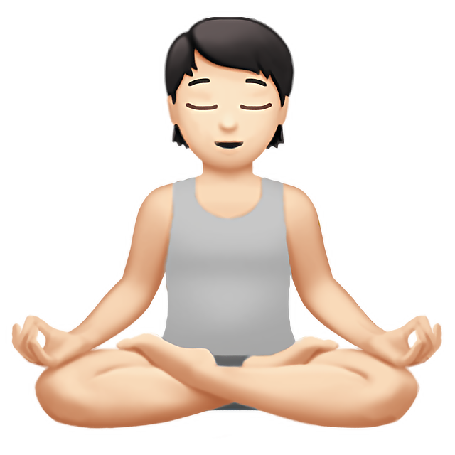 Person In Lotus Position: Light Skin Tone