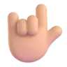 Love-You Gesture: Medium-Light Skin Tone Emoji 🤟🏼 image - Microsoft 3D Fluent style