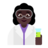 Woman Scientist: Dark Skin Tone