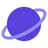 Ringed Planet Emoji 🪐 image - Tossface style