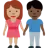 Woman And Man Holding Hands: Medium Skin Tone, Dark Skin Tone