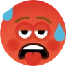 Emoji Túlmelegedett arc 🥵 image - Skype style