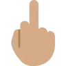 Middle Finger: Medium Skin Tone Emoji 🖕🏽 image - Twitter / X (Twemoji) style