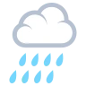Nuvem com chuva Emoji 🌧 image - EmojiTwo style