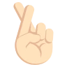 Crossed Fingers: Light Skin Tone Emoji 🤞🏻 image - EmojiTwo style