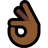 Ok Hand: Medium-Dark Skin Tone
