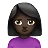 Woman Pouting: Dark Skin Tone