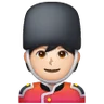 Guard: Light Skin Tone Emoji 💂🏻 image - Samsung style
