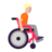 Person In Manual Wheelchair Facing Right: Medium-Light Skin Tone