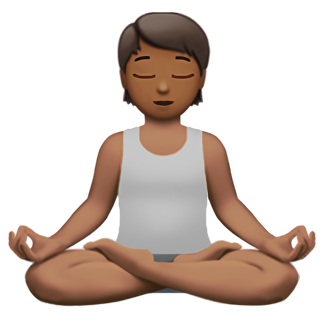 Person In Lotus Position: Medium-Dark Skin Tone