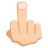 Middle Finger: Medium-Light Skin Tone