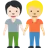 People Holding Hands: Light Skin Tone, Medium-Light Skin Tone