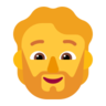 Brodata osoba Emoji 🧔 image - Microsoft Classic 2D style