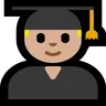 Man Student: Medium-Light Skin Tone Emoji 👨🏼‍🎓 image - Microsoft Windows 10 Segoe UI Emoji style