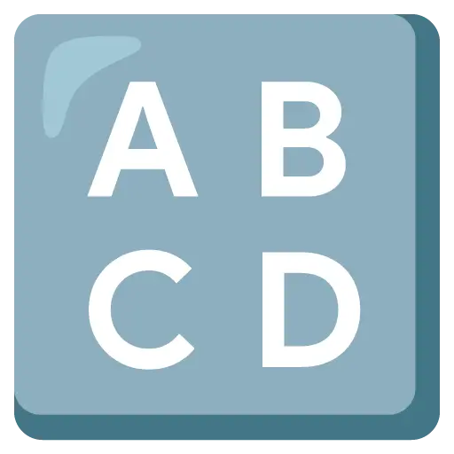 拉丁大写字母的输入符号