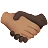 Handshake: Medium Skin Tone, Dark Skin Tone