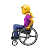 Woman In Manual Wheelchair Emoji 👩‍🦽 image - Apple style