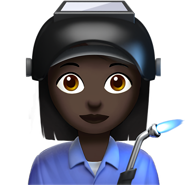 Woman Factory Worker: Dark Skin Tone