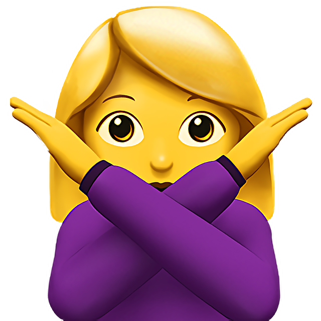 Woman Gesturing No