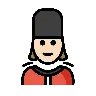 Woman Guard: Light Skin Tone Emoji 💂🏻‍♀️ image - OpenMoji style