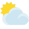 雲後的陽光 Emoji ⛅ image - Skype style
