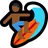 Person Surfing: Medium-Dark Skin Tone