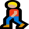 Person Walking: Medium-Light Skin Tone Emoji 🚶🏼 image - Microsoft Windows 10 Segoe UI Emoji style